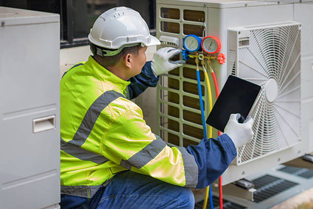 Professional Hvac technician working in Pell Lake, WI